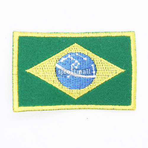 브라질 국기 (대) 와펜 자수 패치라벨,와펜,코스프레 승진사