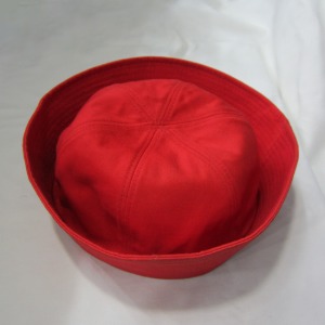 국산 면 빨강색 마린 선원 모자