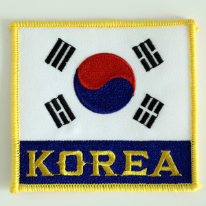대한민국 코리아 태극기 초대형 자수 고퀄 와펜 9cm