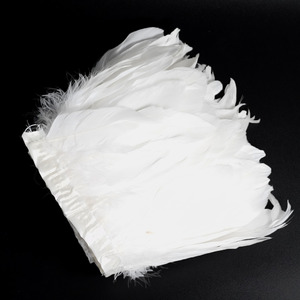 흰색 하얀색 대형 천연 깃털 2미터 길이