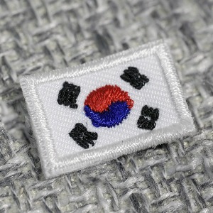 대한민국 국기 태극기 작은 미니 와펜 자수 패치