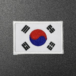 국산 대한민국 국기 태극기 와펜 자수 패치 55mm