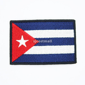 쿠바 국기 고퀄리티 와펜 자수 패치라벨,와펜,코스프레 승진사