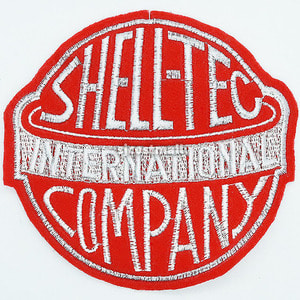 셀텍 SHELLTEC 인터네셔널 레드 와펜 자수 패치